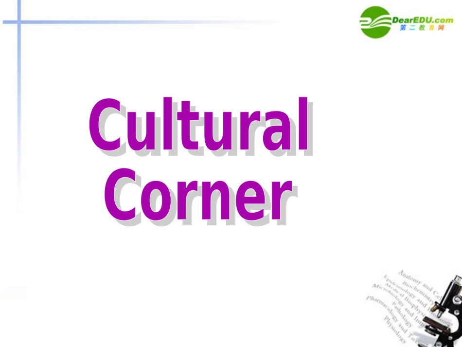 高中英语 Module5 Cultural corner课件 外研版必修2 课件_第2页