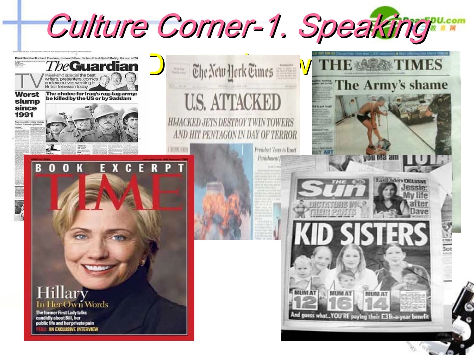 高中英语 Module5 Cultural corner课件 外研版必修2 课件_第3页