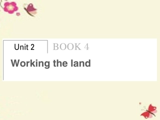 高考英语总复习 Unit 2 Working the land课件 新人教版必修4 课件