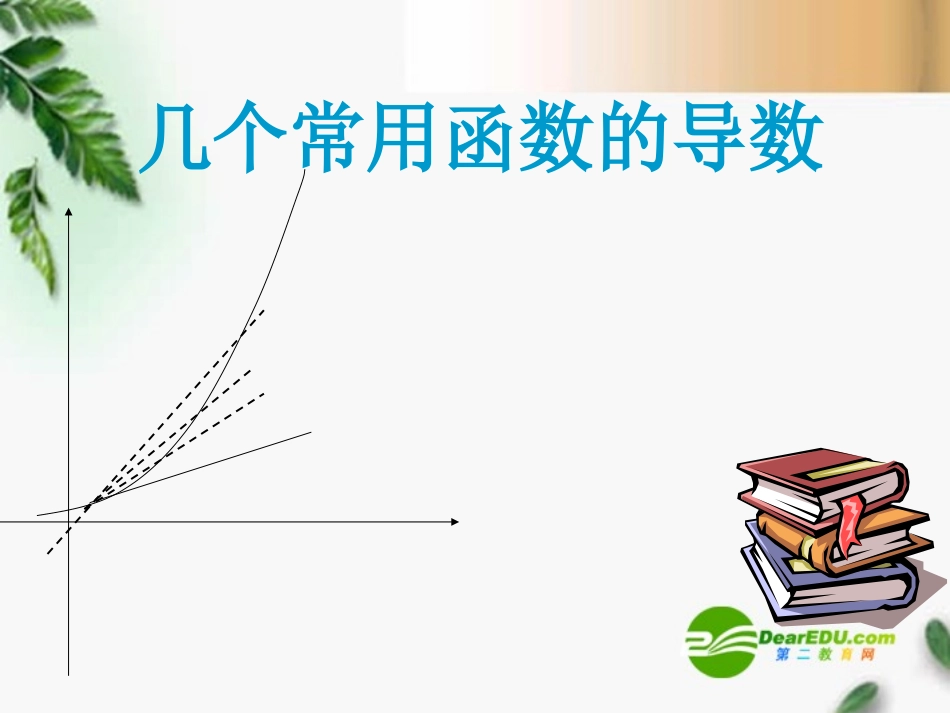 高中数学 1.2.1几个常用函数的导数课件 新人教A版选修2-2 课件_第1页