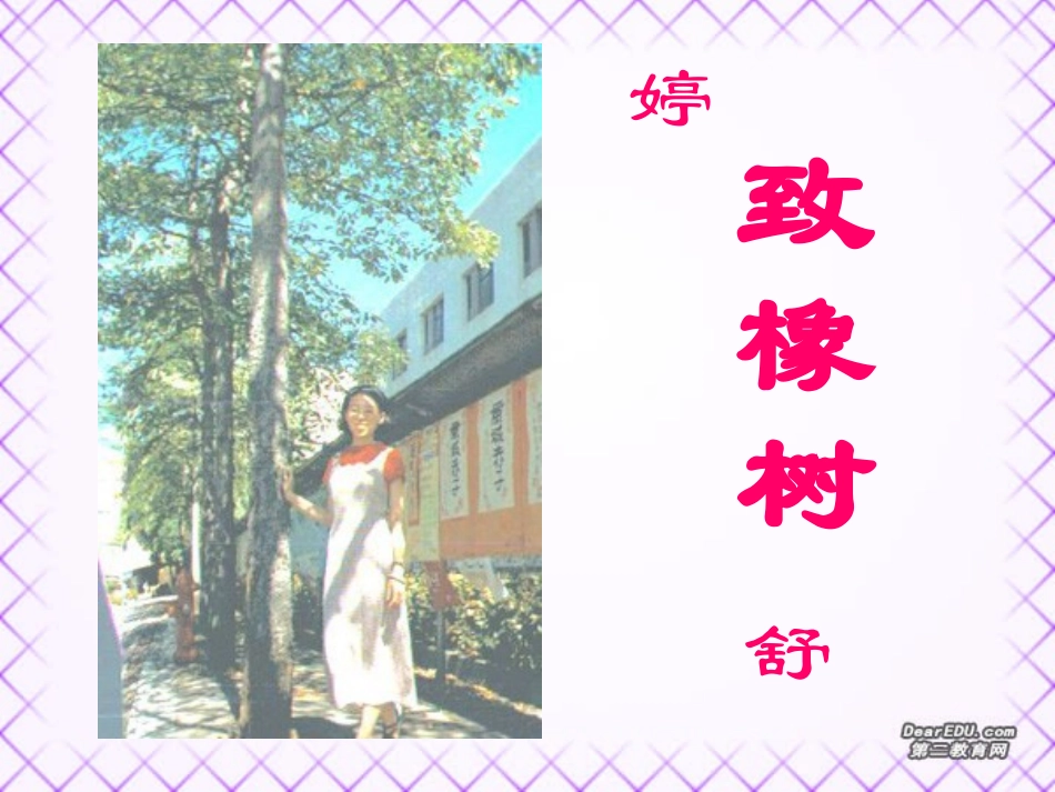 高一语文致橡树教学课件_第2页