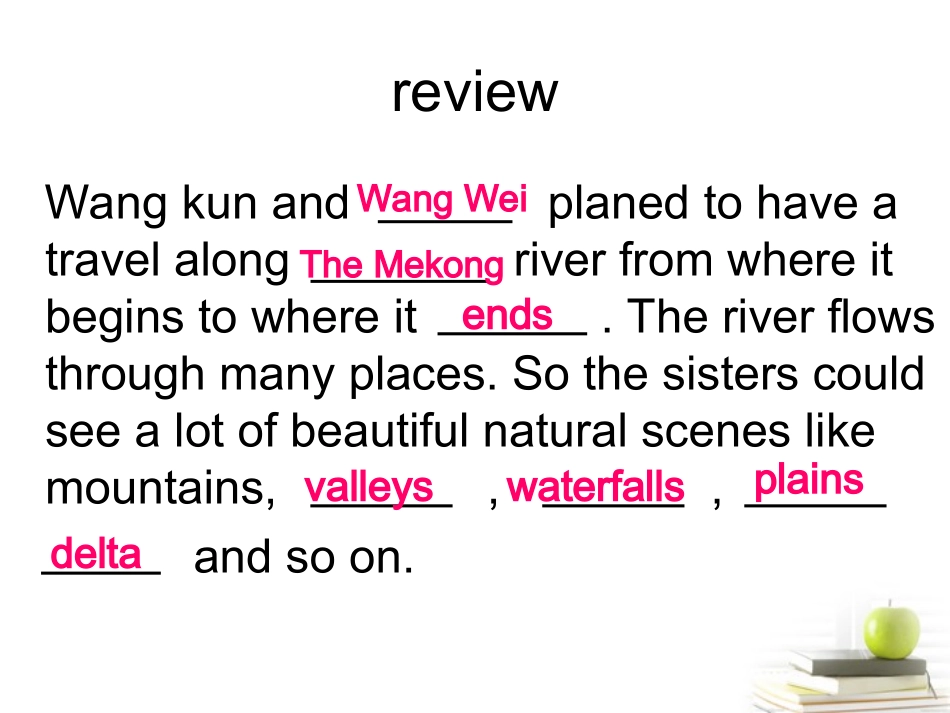 高中英语 Unit3 Travel journal-Using language优质课件 新人教版必修1 课件_第2页