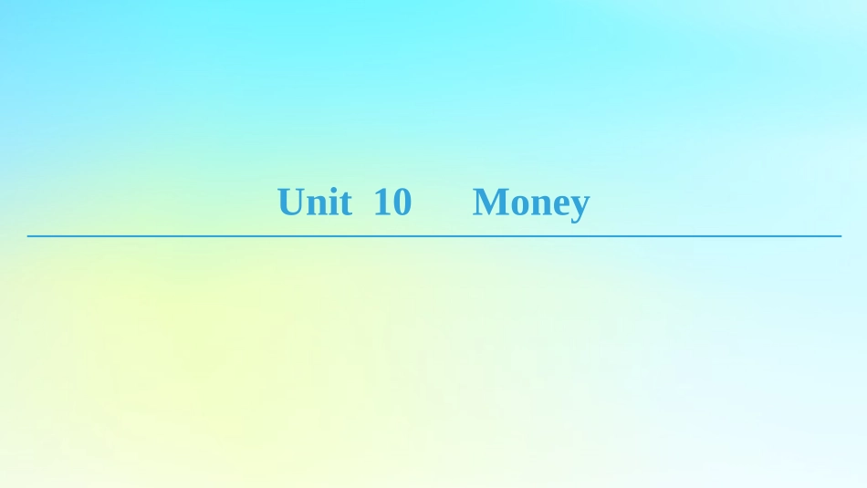 高中英语 Unit 10 Money Section Ⅰ ReadingⅠ Warm up  Lesson 1课件 北师大版必修4 课件_第1页