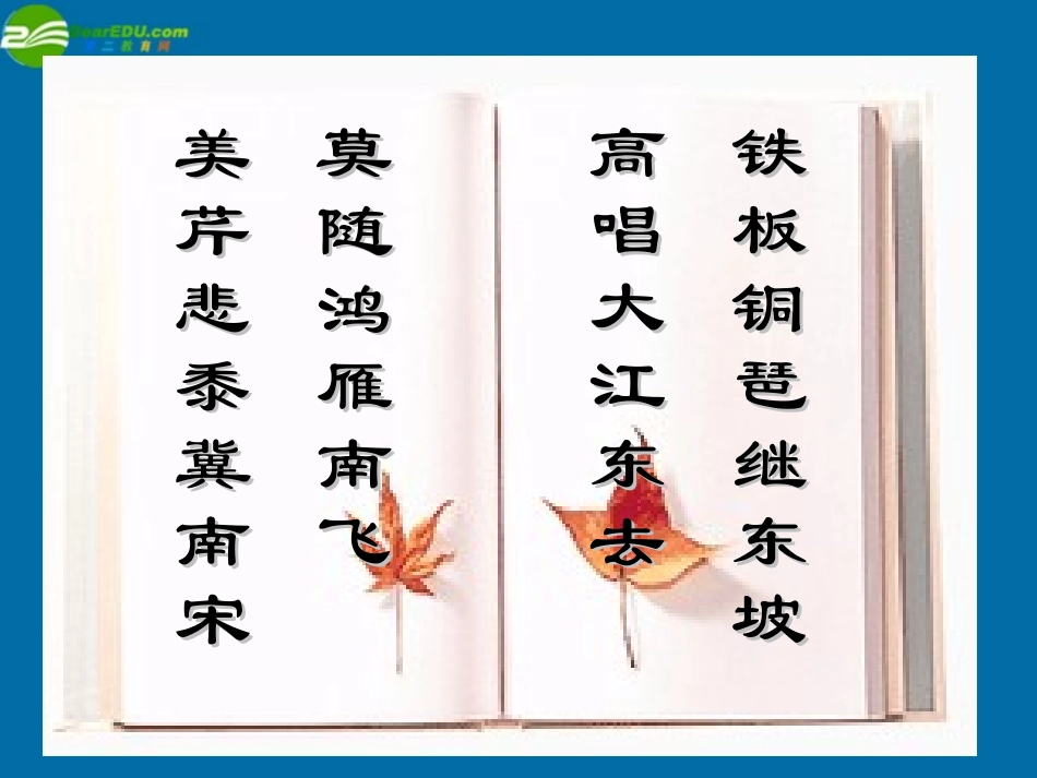 高中语文 水龙吟 登建康赏心亭 课件 新人教版必修4 课件_第1页