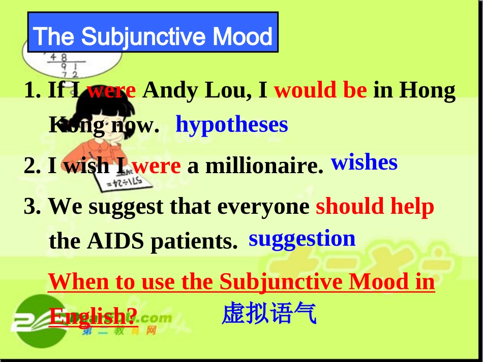 高中英语：虚拟语气课件(新人教版选修10) 课件_第2页