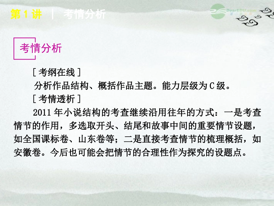 高考语文一轮复习 第1部分专题2 小说阅读课件 新人教版 课件_第2页