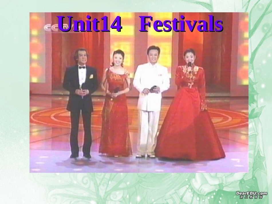 辽宁地区高一英语Unit14 Festivals课件 新课标 人教版 课件_第1页