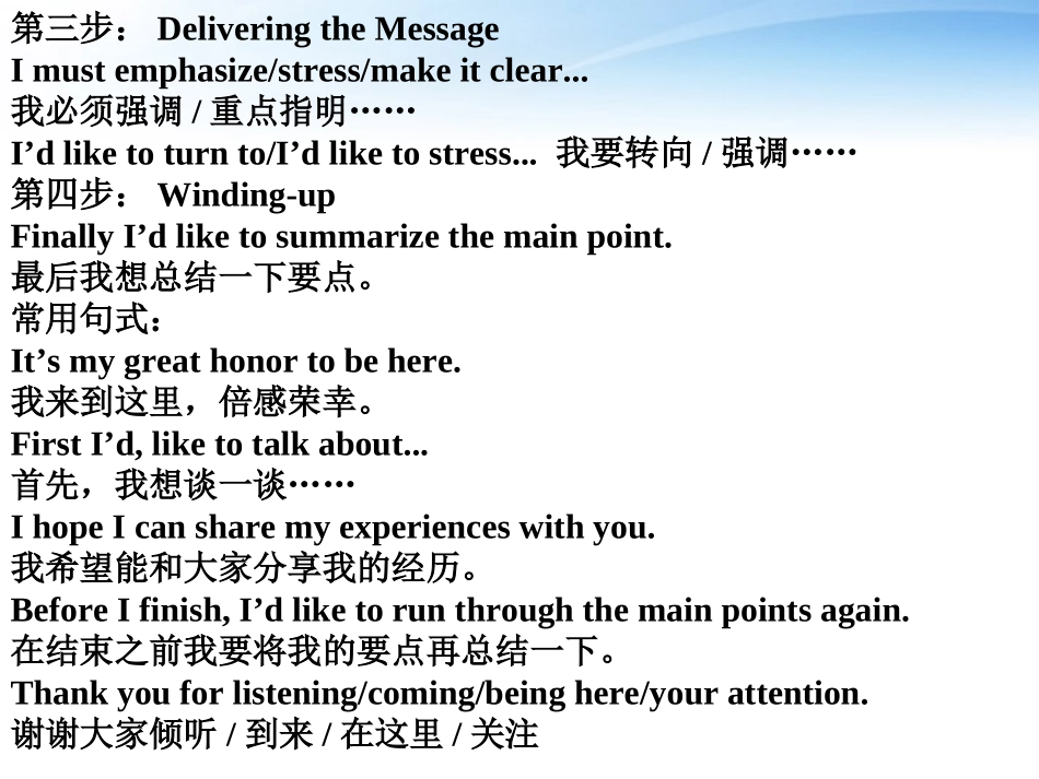 高中英语 写作篇 应用类发言稿课件 人教版 课件_第2页