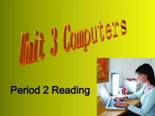 高中英语 Unit 3 Computers课件 新人教版必修2