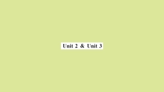 语上册 Module 3 My school Unit 2Unit 3(小册子)作业课件 (新版)外研版 课件