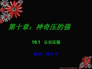 第十章 神奇压的 粤沪版 课件