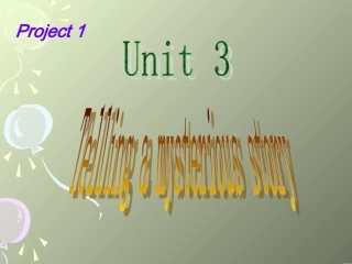 高一英语Unit3 新课标 人教版 课件