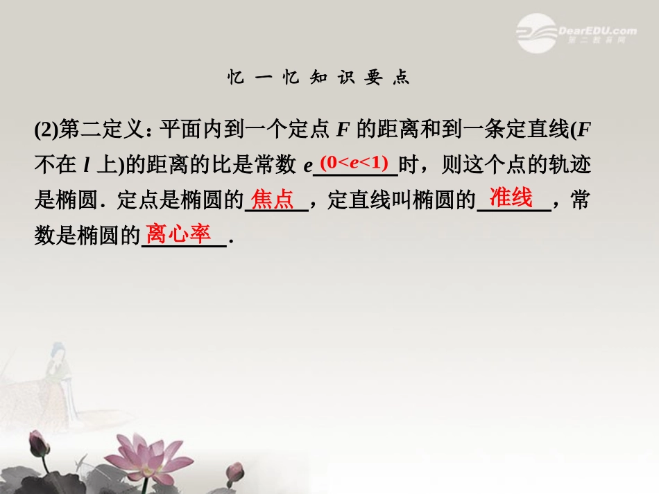 第九章  9.6 椭　圆 课件_第3页