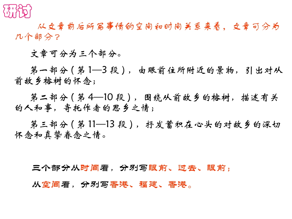 高中语文故乡的榕树ppt 课件_第3页