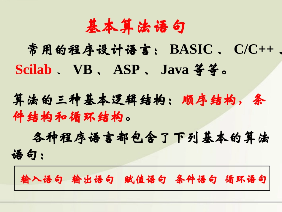 高中数学 121 赋值、输入和输出语句课件 新人教B版必修3 课件_第2页