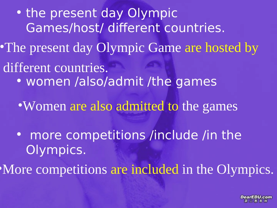 高一英语Unit2 The Olympic Games语法课件 新课标 人教版 必修2 课件_第3页