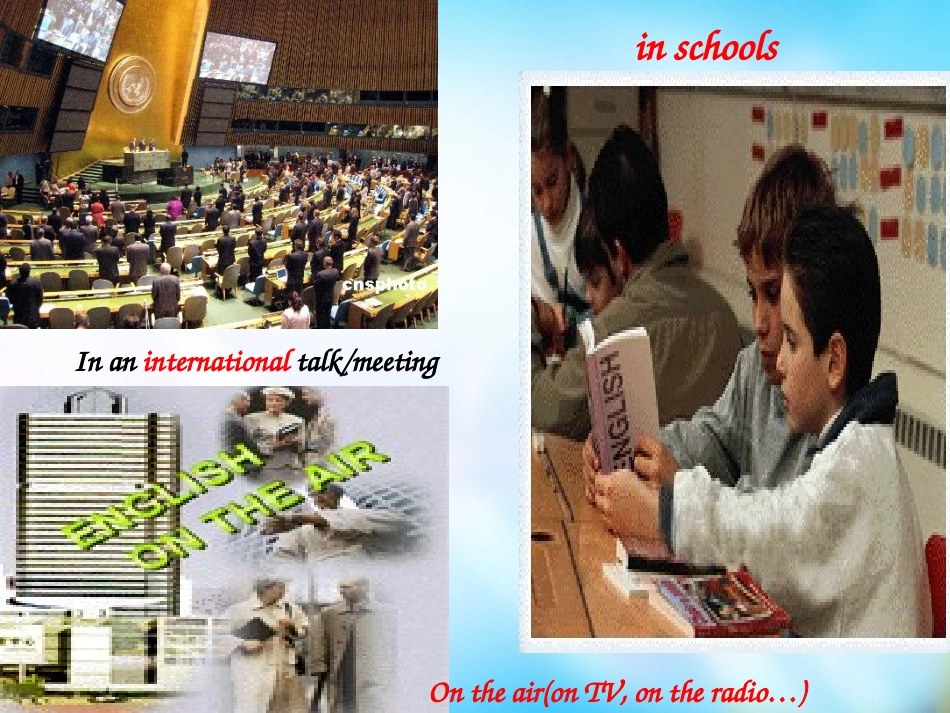 高中英语(Unit 2 English around the world)课件 新人教版必修1 课件_第2页