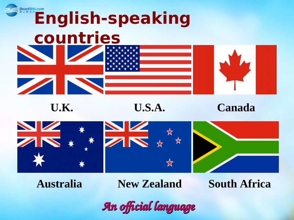 高中英语(Unit 2 English around the world)课件 新人教版必修1 课件_第3页