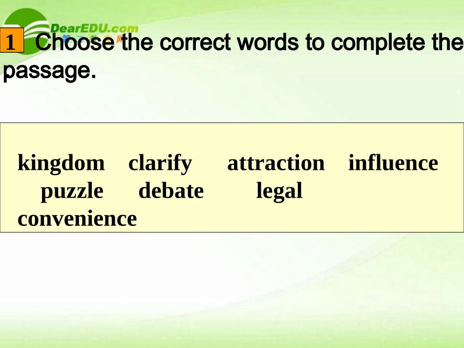 高中英语 Unit2 Learning about language课件 新人教版必修5 课件_第2页