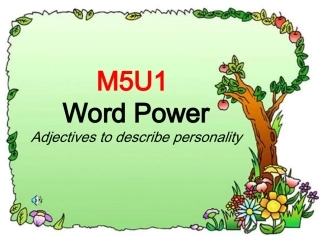 高中英语 模块五第一单元word power 竞赛课件 牛津版必修5 课件