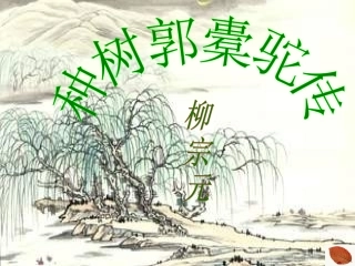 高一语文种树郭橐驼传课件 人教版 课件