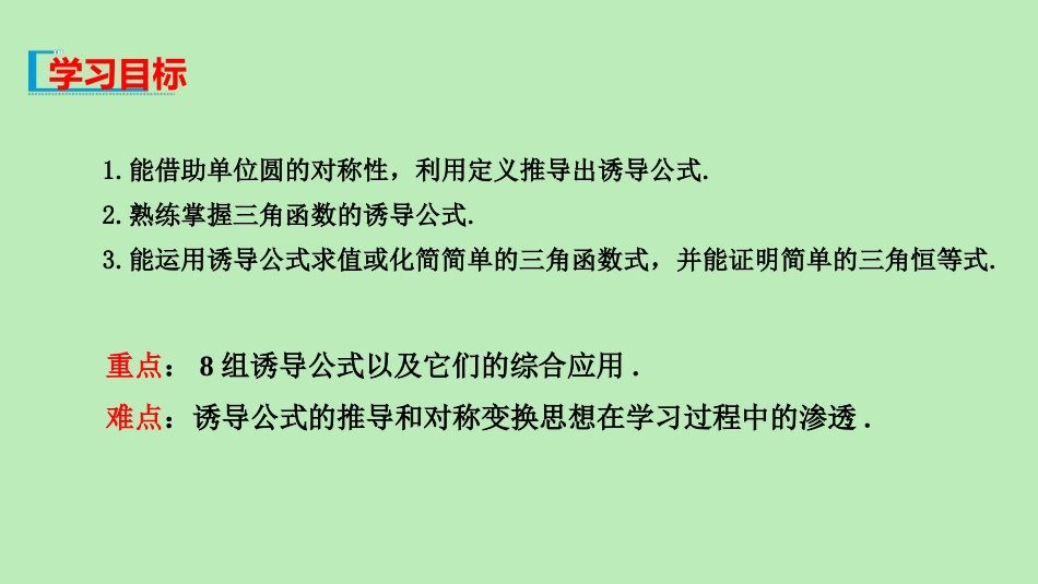 高中数学 第七章 三角函数 724 诱导公式课件 新人教B版必修第三册 课件_第2页