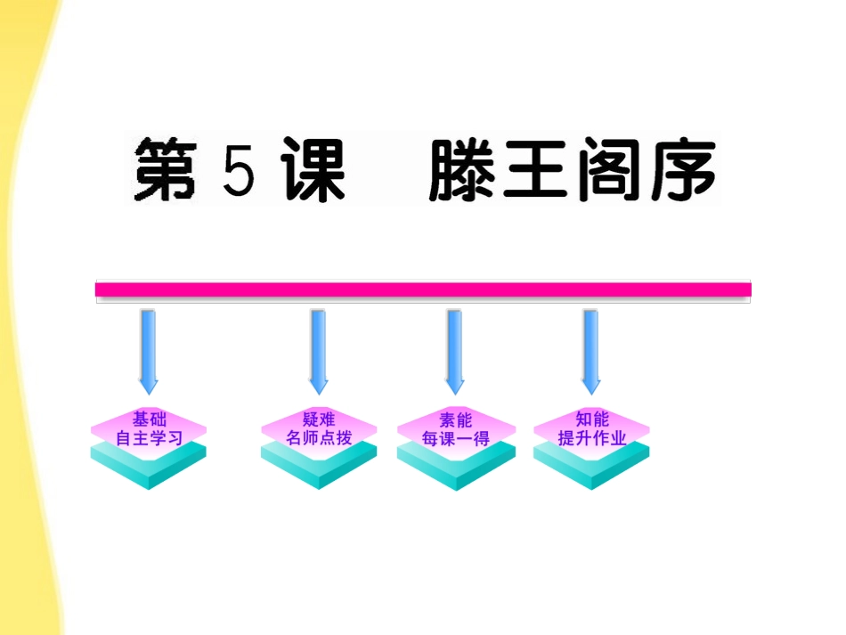 高中语文 25(滕王阁序)课件 新人教版必修5 课件_第1页