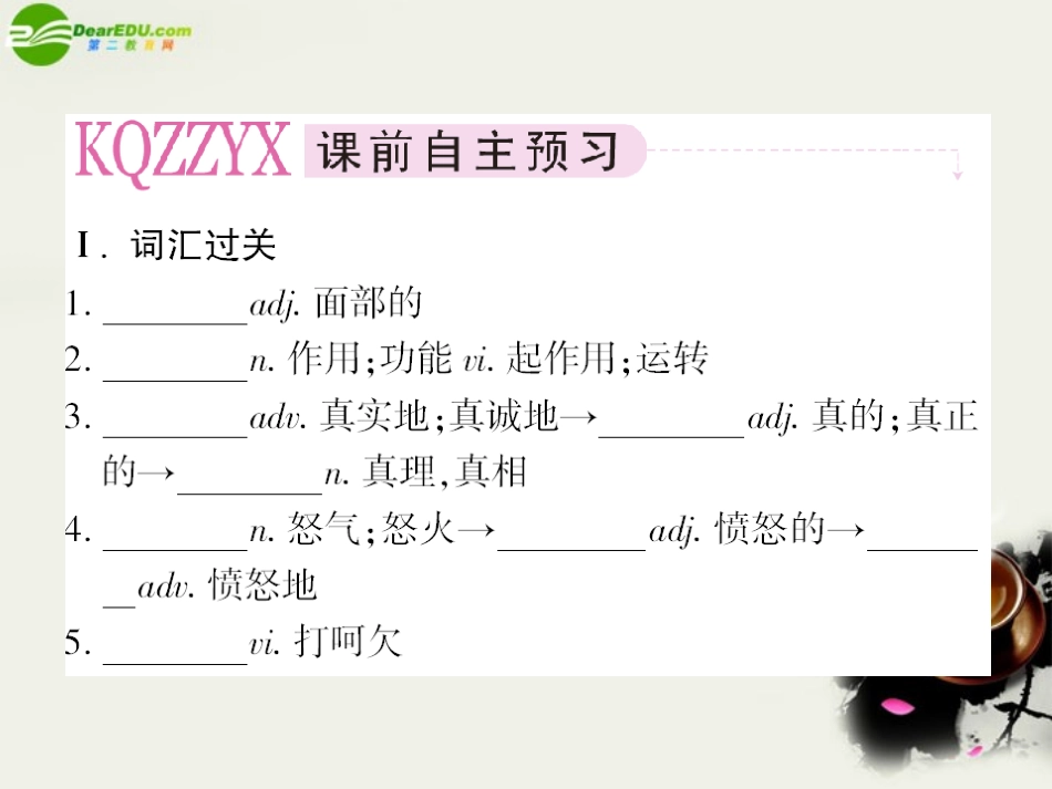 高中英语 Unit4 Body language 第四课时 Using language学案课件 新人教版必修4 课件_第2页