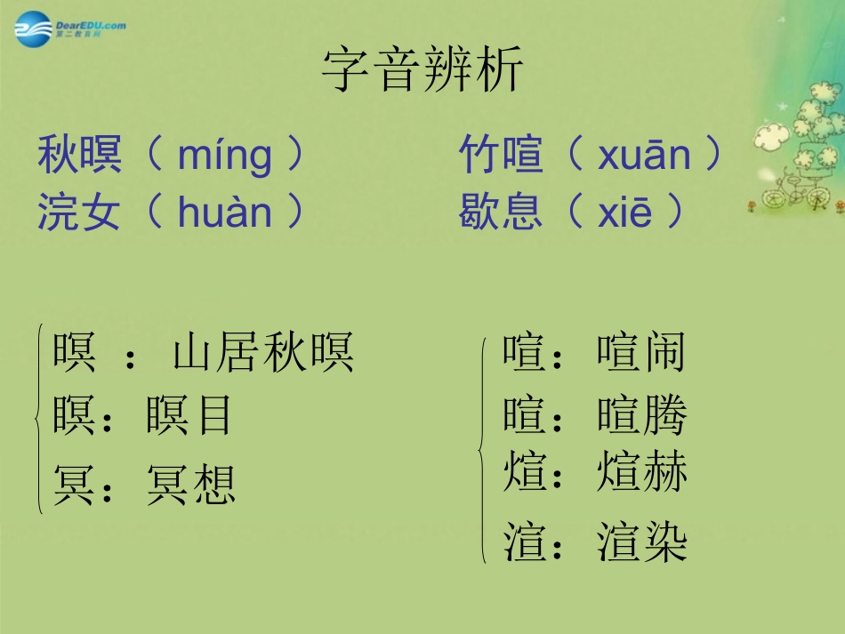 高中语文 第二专题(山居秋暝)课件 苏教版选修(唐诗宋诗选读) 课件_第2页