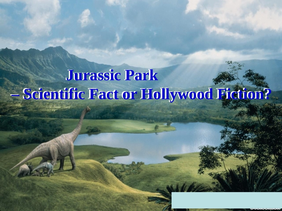 高二英语 Module 5 Jurassic Park课件外研版选修六 课件_第1页