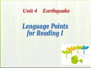 高中英语 unit4语言点示范课课件 新人教版必修1 课件
