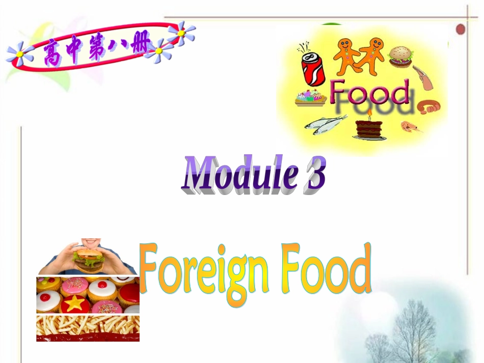 高三英语 Module 3课件(外研版选修8) 课件_第1页