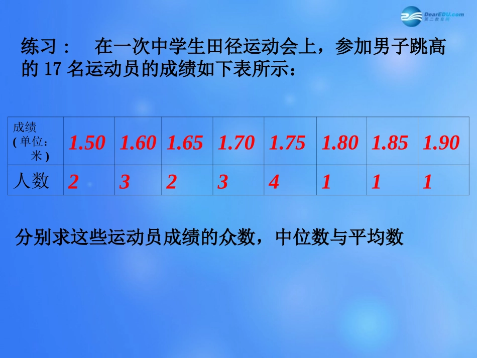 高中数学 222 用样本的数字特征估计总体的数字特征课堂教学课件1 新人教A版必修3 课件_第3页