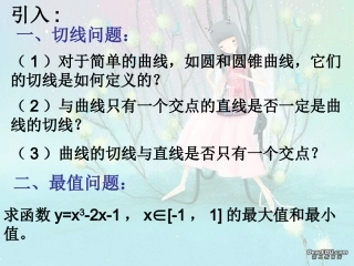 高三数学曲线的切线 新课标 人教版 课件