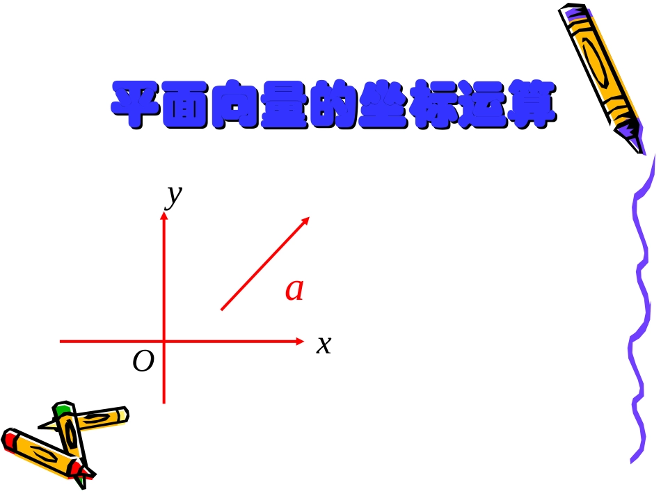 高中数学：23(平面向量的坐标运算)课件(新人教A版必修4) 课件_第1页