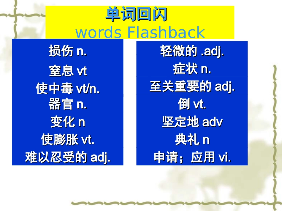 高中英语  unit5 first aid-language points ppt人教版必修五 课件_第2页