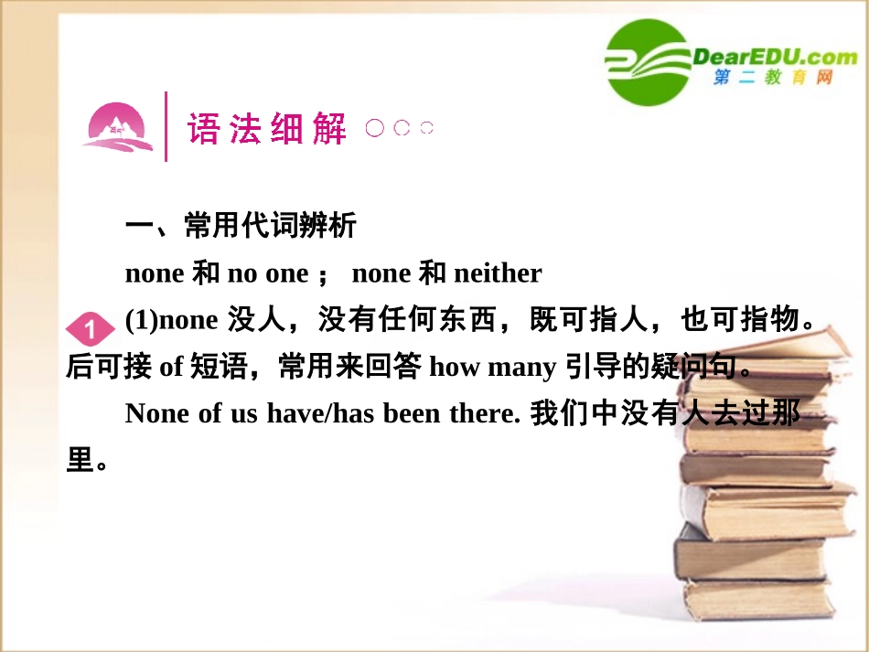 高三英语一轮课件语法1 新人教版必修2 课件_第2页