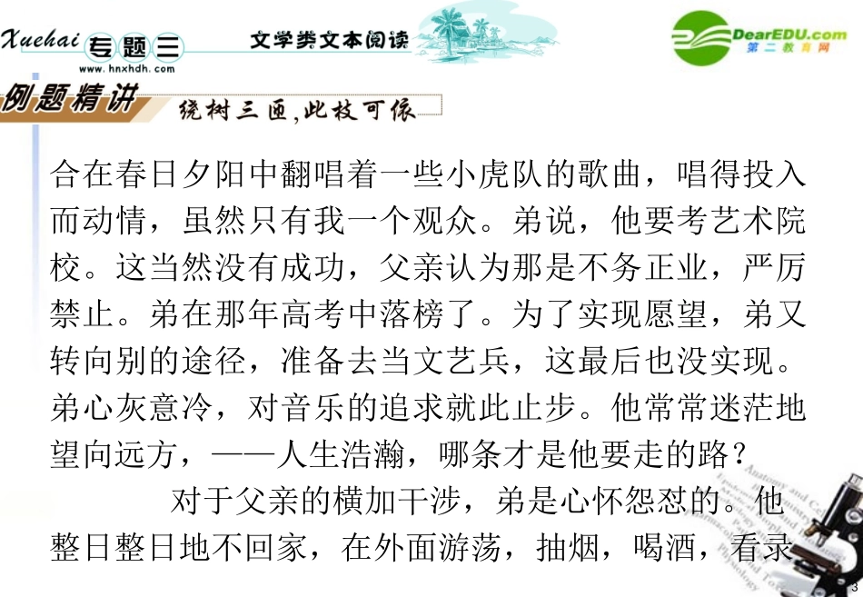 高中语文二轮复习 专题3第4讲散文阅读课件 新人教版 课件_第3页