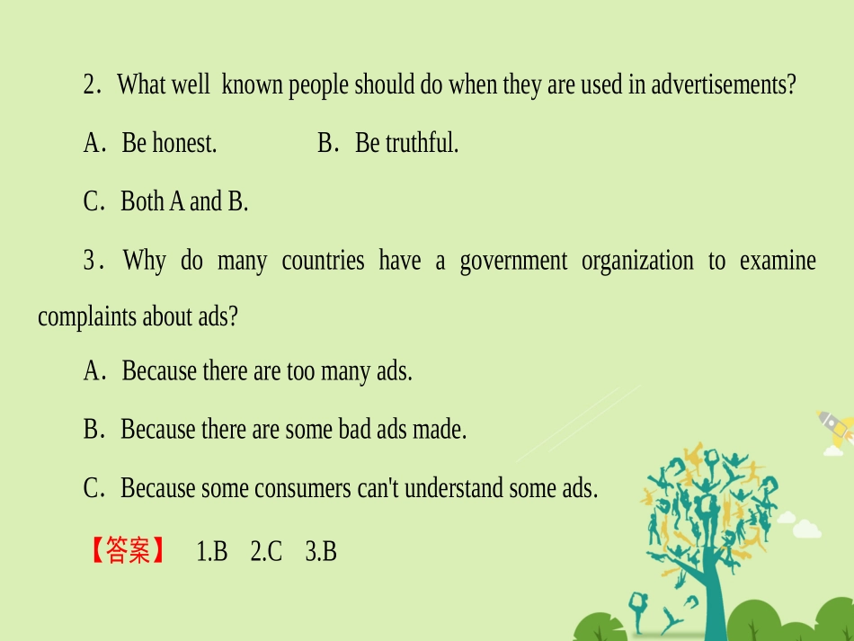 英语 Unit 5 Inside advertising Period Ⅳ Using Language课件 新人教版选修9 课件_第3页