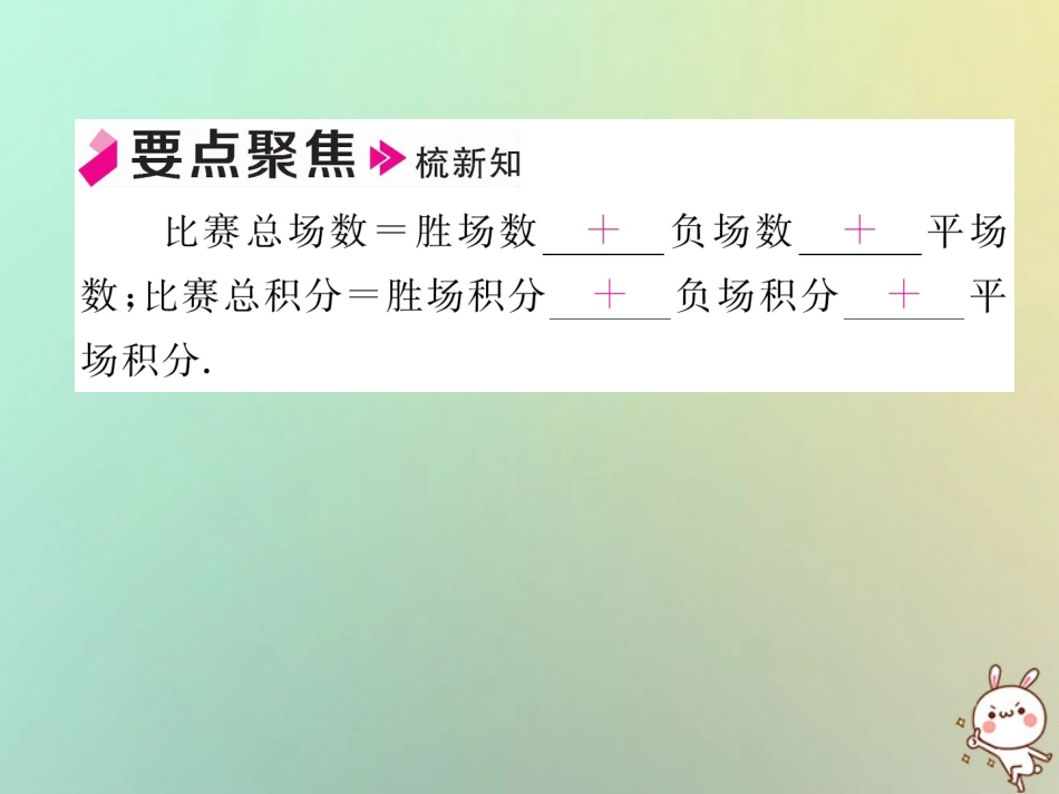 秋七年级数学上册 第三章 一元一次方程 3.4 实际问题与一元一次方程 第3课时 球赛积分表问题习题课件 (新版)新人教版 课件_第2页