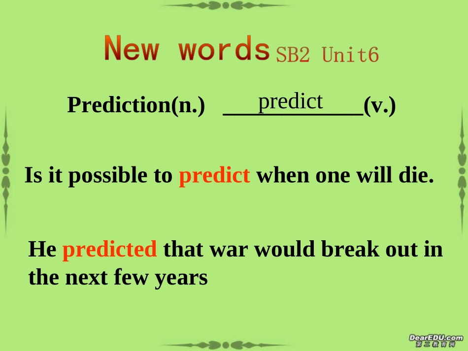 高二英语Unit6 newwords 人教版 课件_第2页