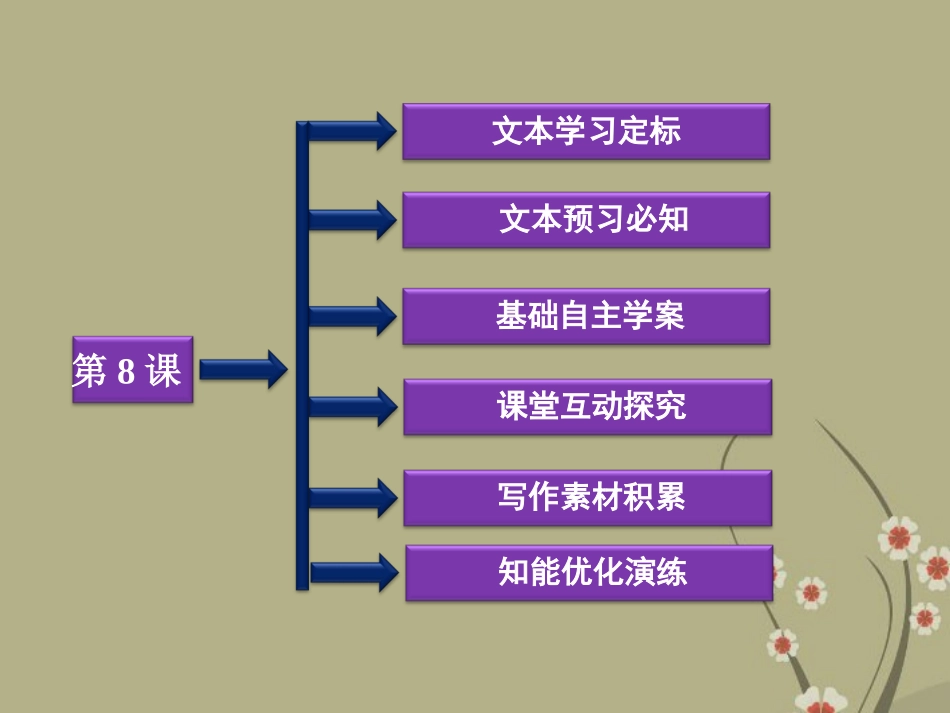 高中语文 第二单元 第8课幸福从细小处开始课件 粤教版选修(传记选读) 课件_第2页
