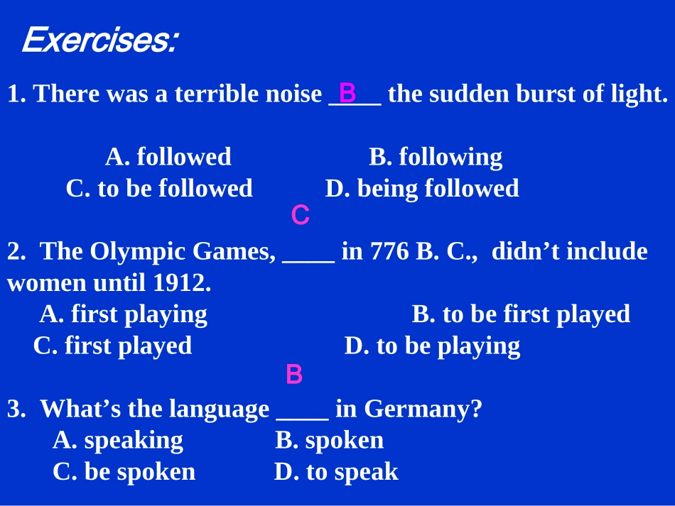 高中英语非谓语动词 课件_第3页