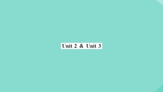 语上册 Module 10 Spring Festival Unit 2Unit 3(小册子)作业课件 (新版)外研版 课件