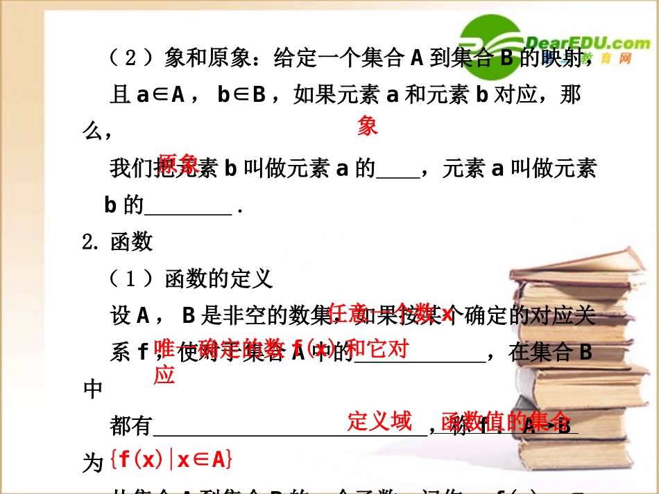 高三数学2.1  映射与函数课件_第2页