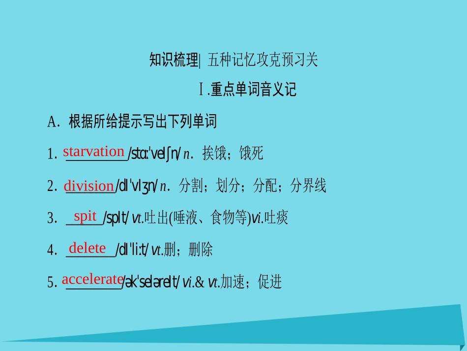 版高考英语一轮总复习 第一部分 基础知识解读 Unit 5 Meeting your ancestors课件 新人教版选修8 课件_第2页