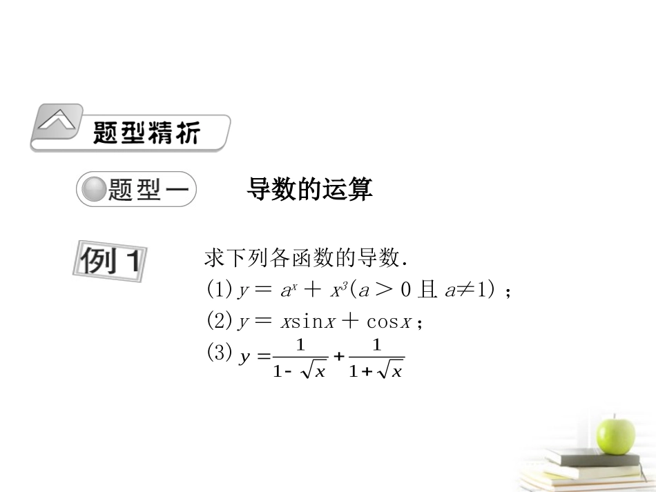 高考数学总复习 第四单元第一节导数的概念及其应用课件_第2页