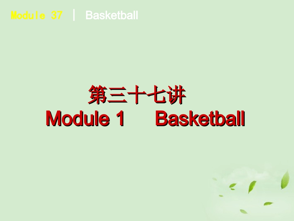 高中英语 Basketball课件 外研版选修7 课件_第2页