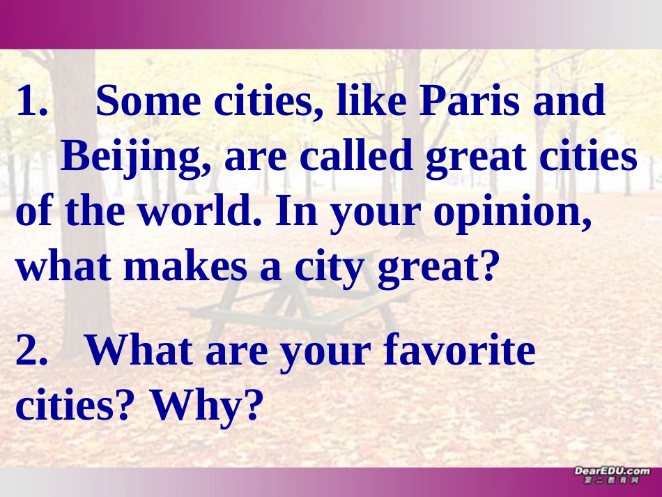 高一英语A City of Heroes 新课标 人教版 1 课件_第2页