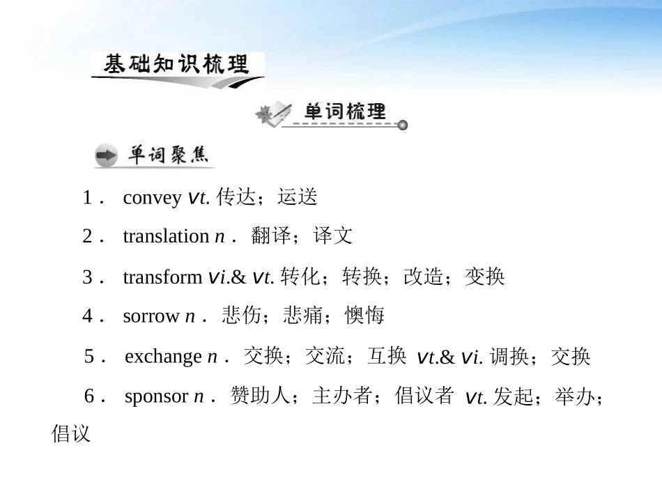 高考英语第一轮 基础知识梳理复习Unit2 Poems课件 新人教版选修5 课件_第2页
